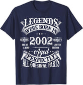 23rd Birthday 23 Years Old Vintage Legends Born In 2002