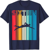 16th Birthday Gift Swimming Retro Swimmer