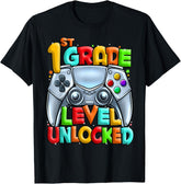 1st Grade Level Unlocked Video Gamer Back to School Kids