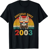 22nd Birthday Party 22 years old Cat Awesome Since 2003