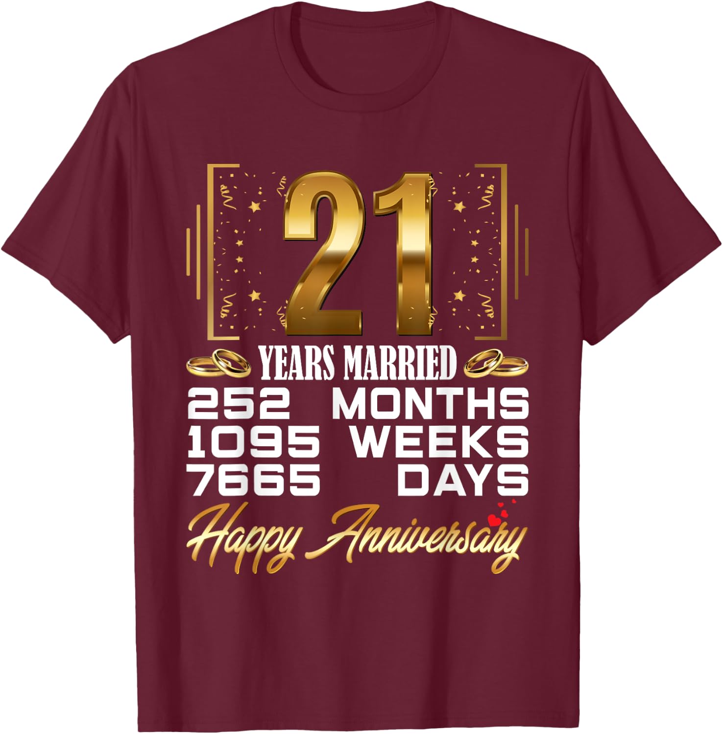 21 Years Married - Funny 21st Wedding Anniversary