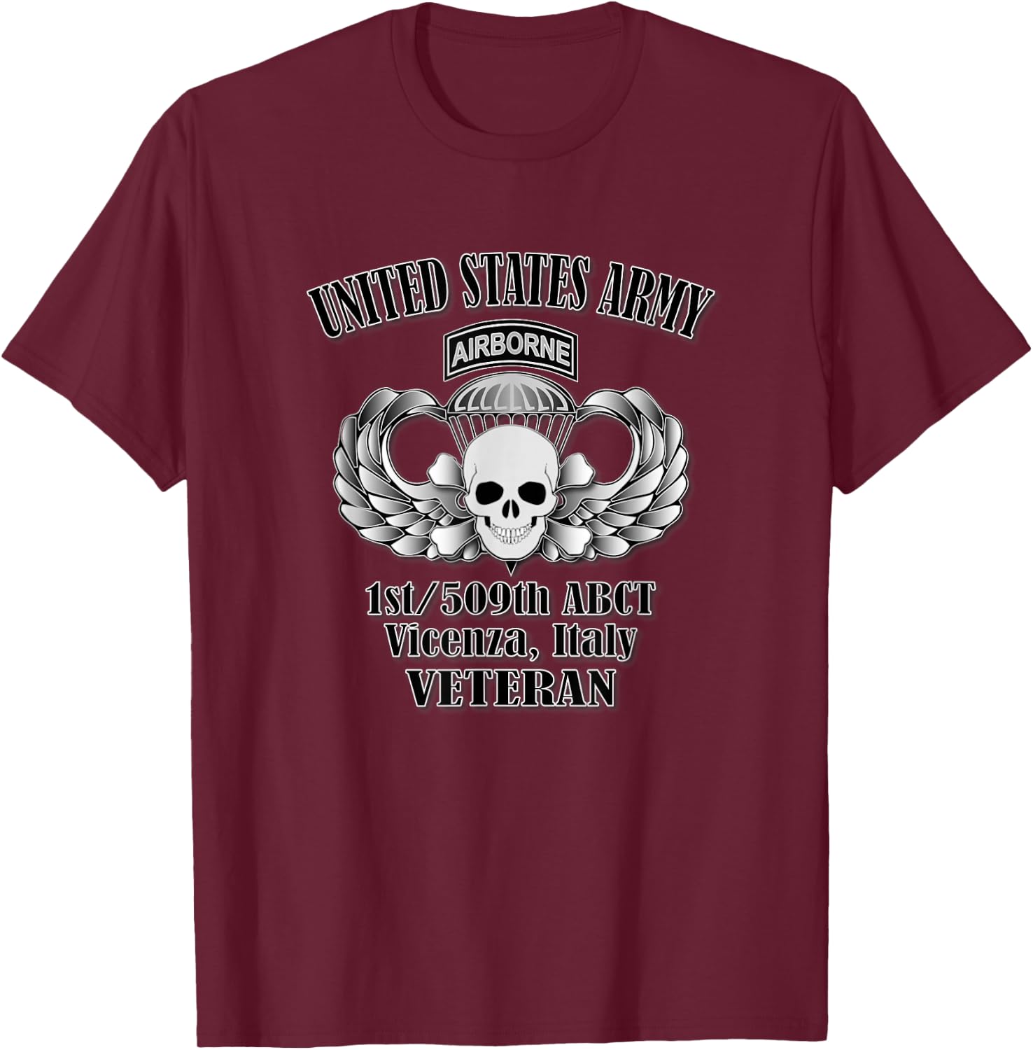 1st/509th ABCT Vicenza, Italy- Veteran (Front Design)