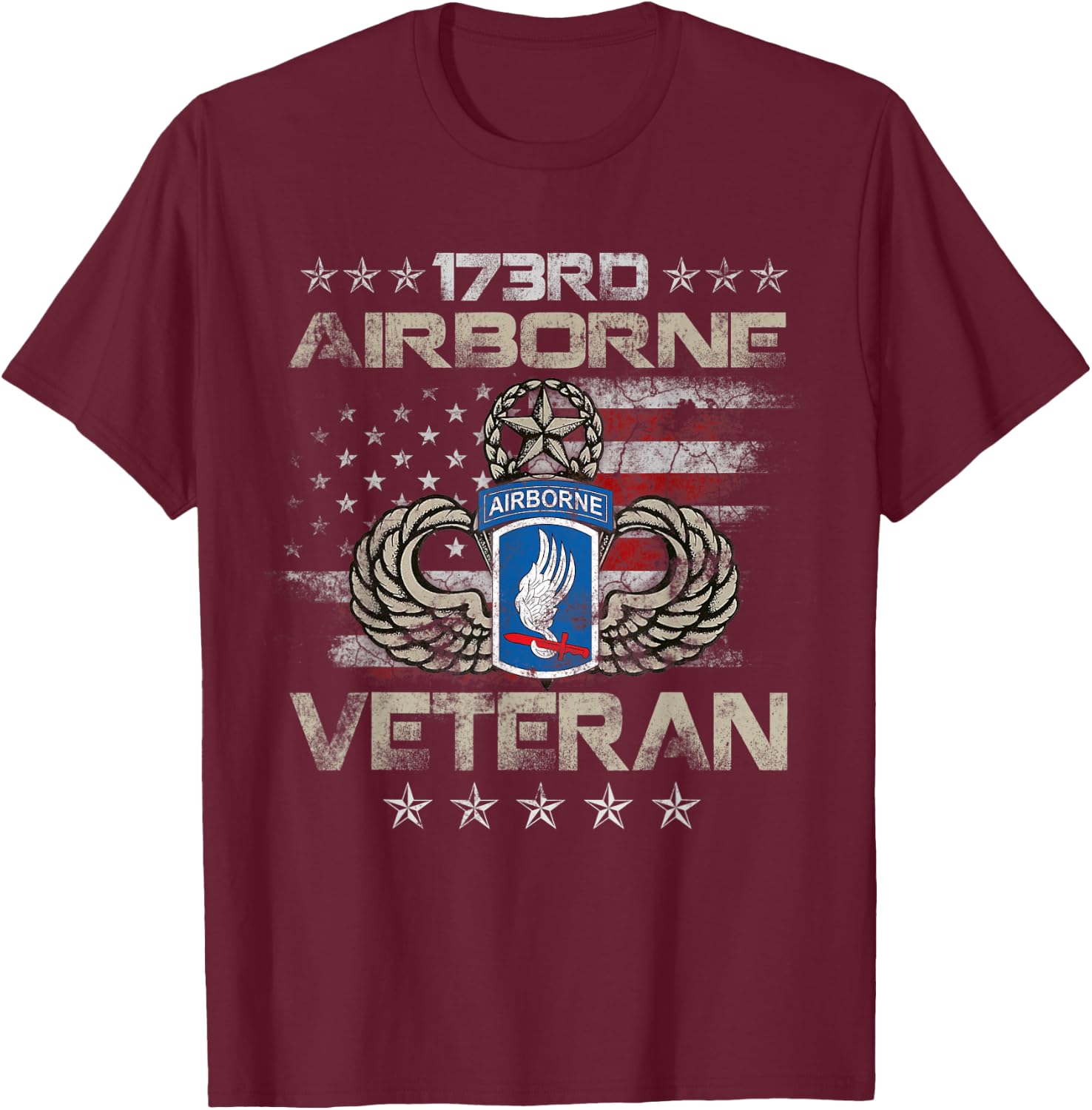 173rd Airborne Brigade Veteran U.S Flag Airborne Paratrooper