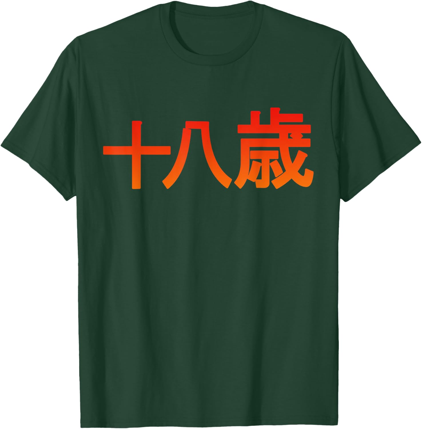 18 Years Japanese Characters Birthday Aged