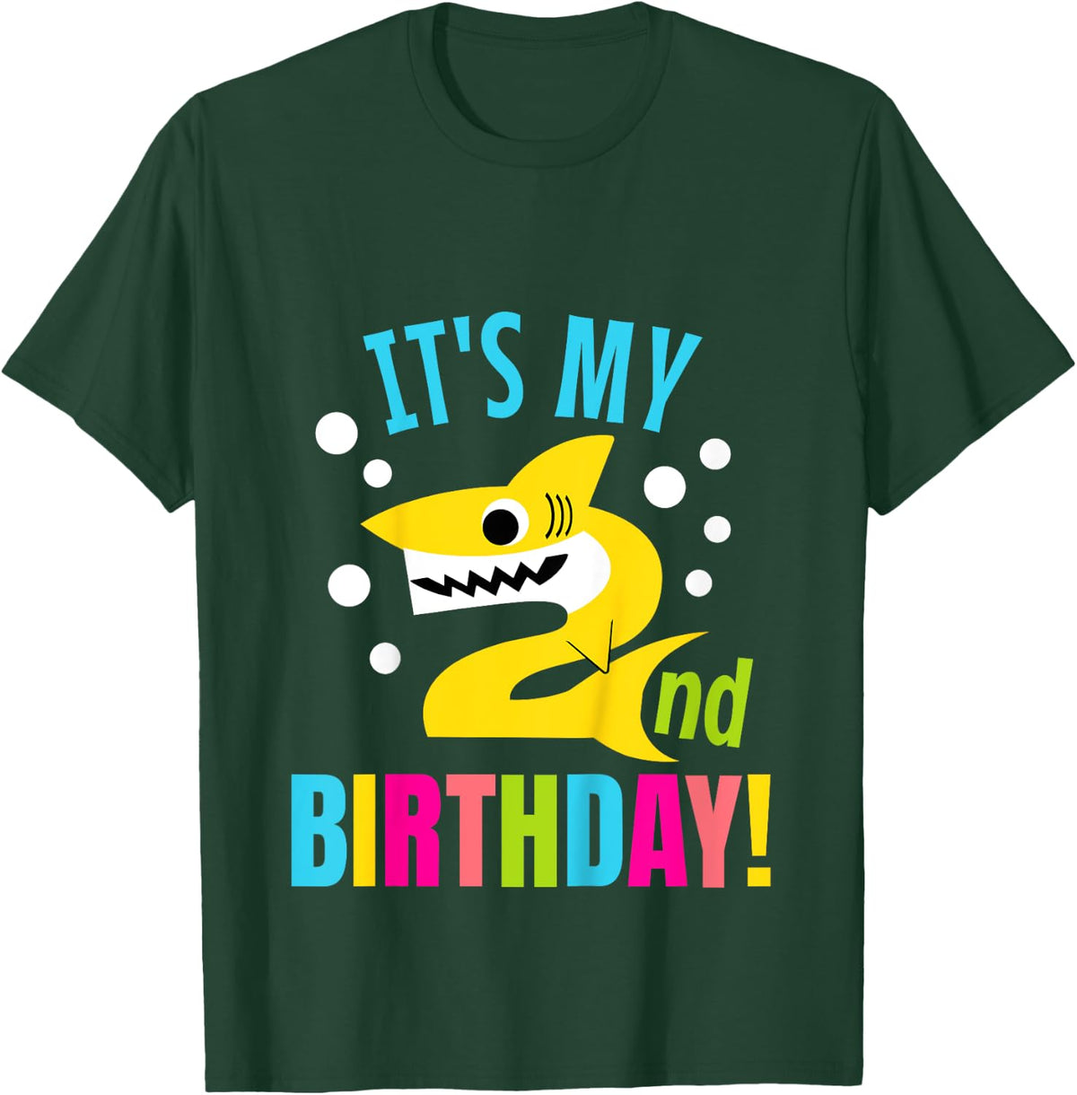 2 Year Old 2nd Shark Party Birthday Baby Gift Girls And Boys