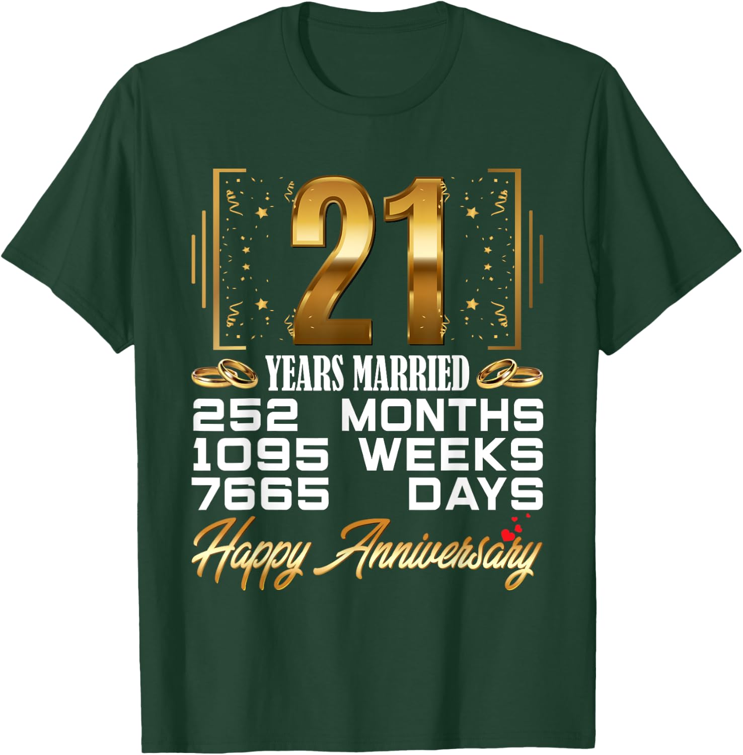 21 Years Married - Funny 21st Wedding Anniversary
