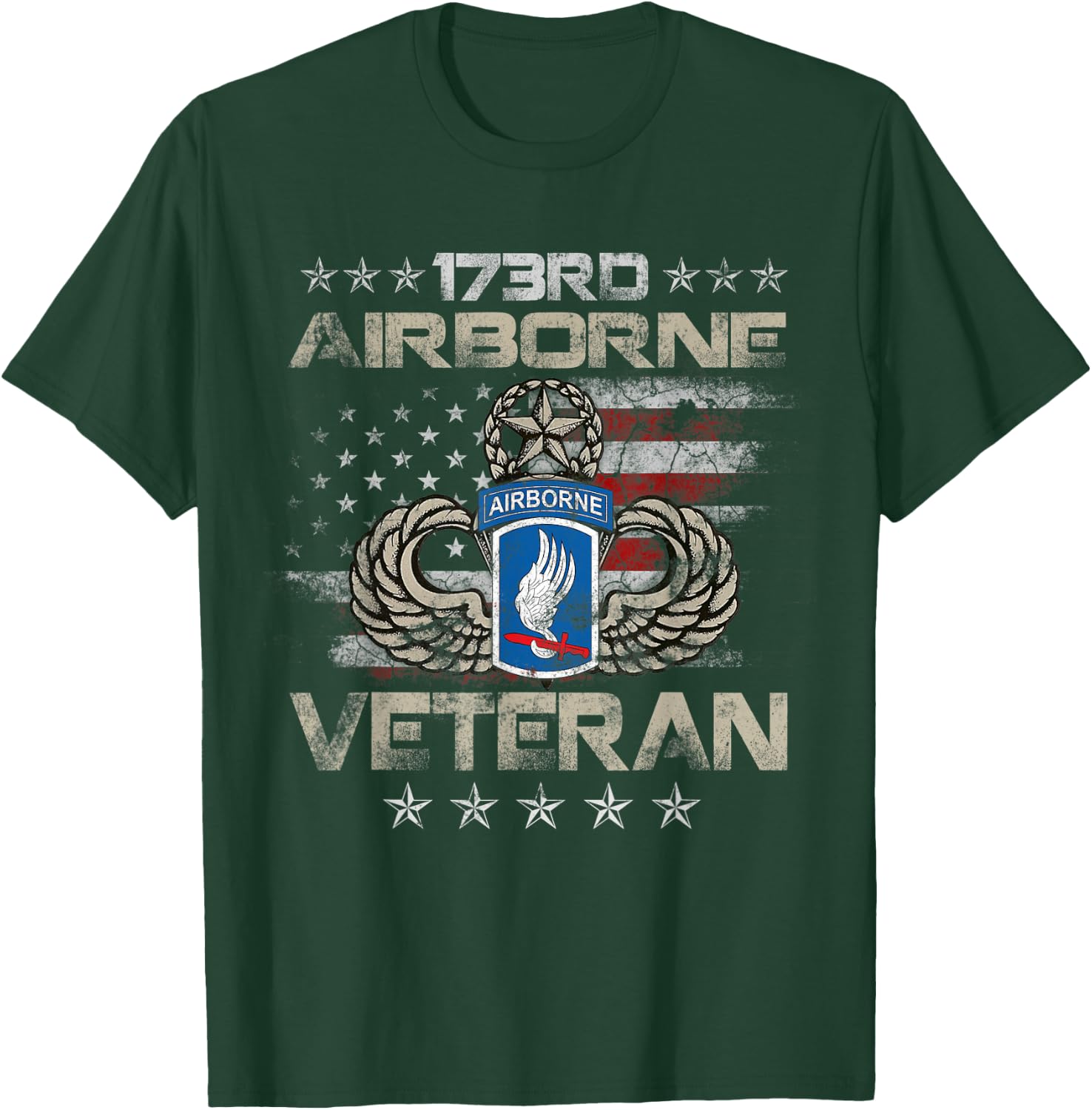 173rd Airborne Brigade Veteran U.S Flag Airborne Paratrooper