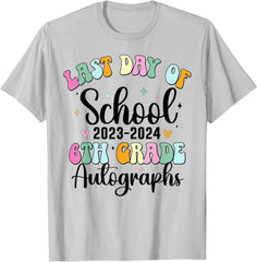 2024 Last Day of School Autograph 6th Grade Graduation Party