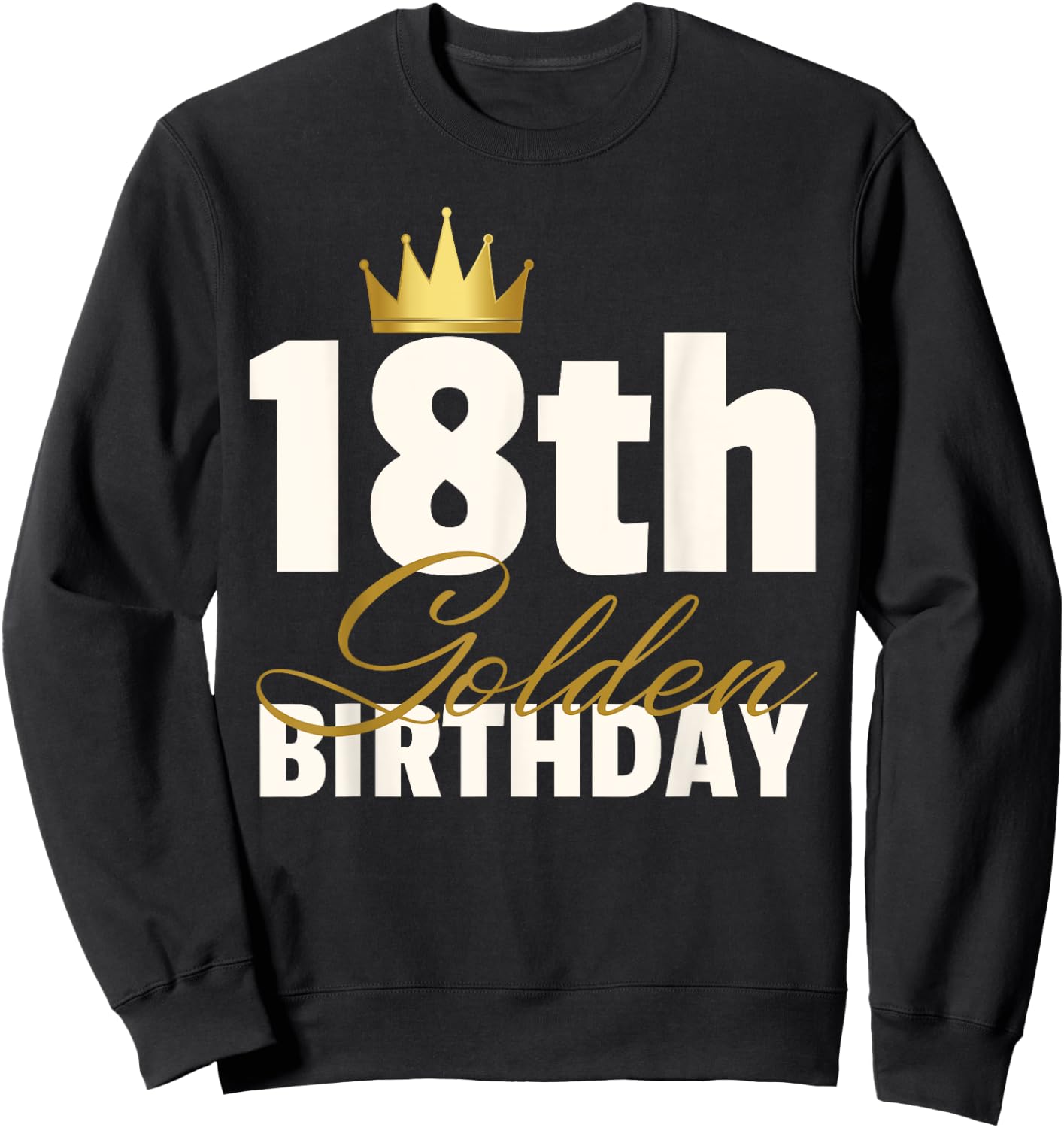 18th Golden Birthday Year Age Crown
