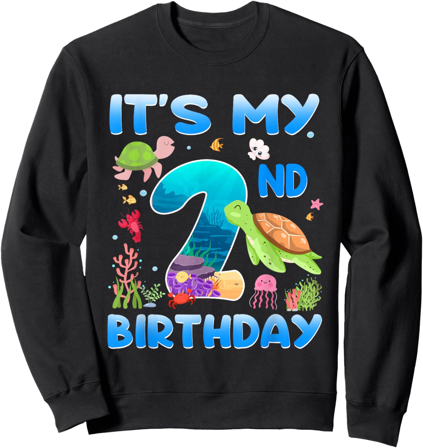 2 Year Old Girls Boys 2nd Birthday Sea Turtle Themed