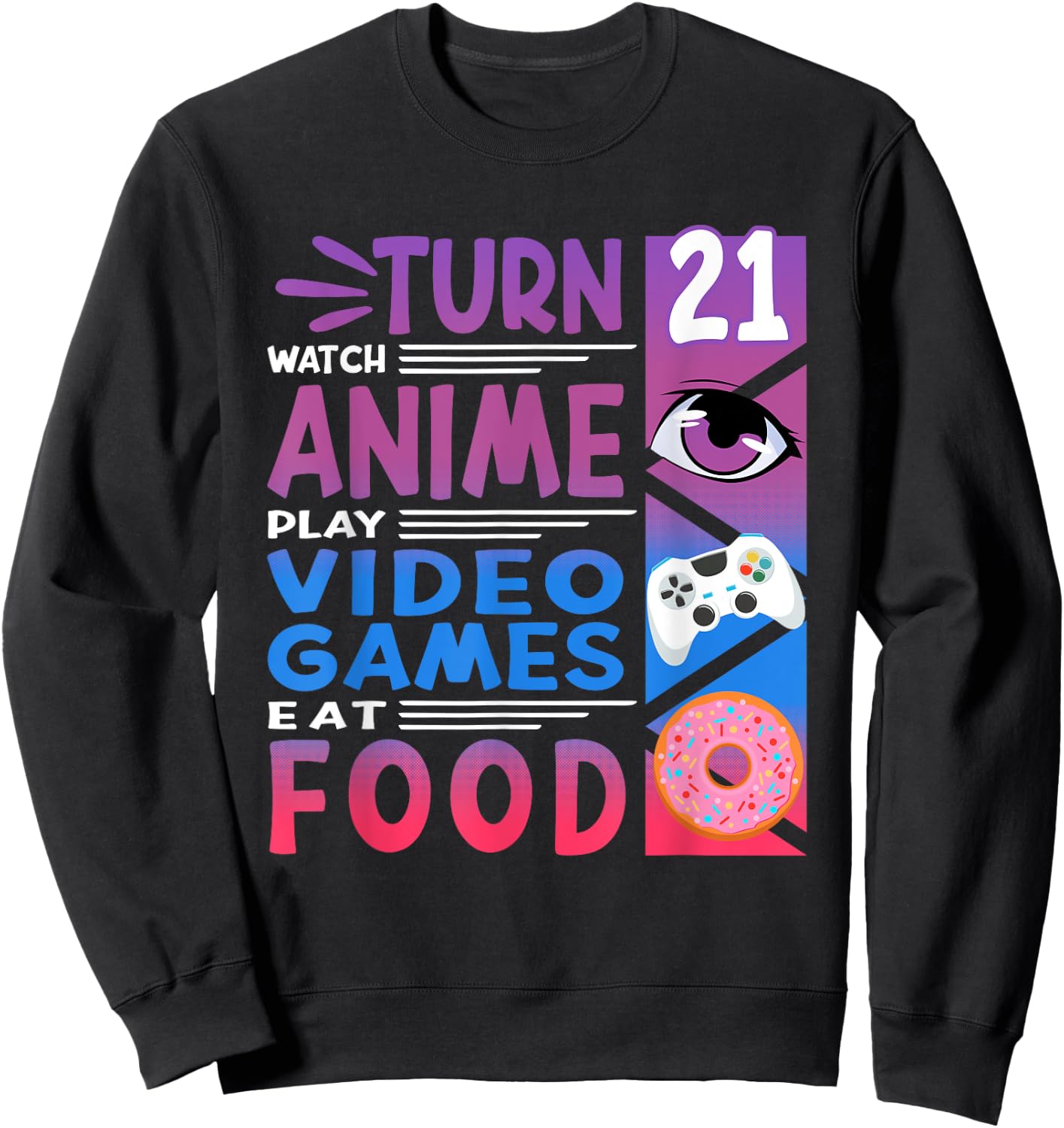21st Birthday I Manga I Gamer I 90s Kawaii Donuts Anime