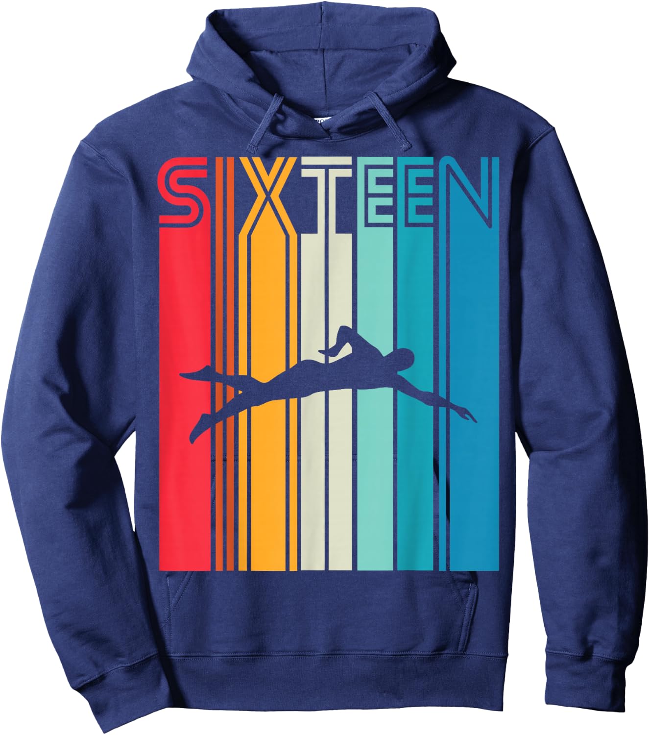 16th Birthday Gift Swimming Retro Swimmer