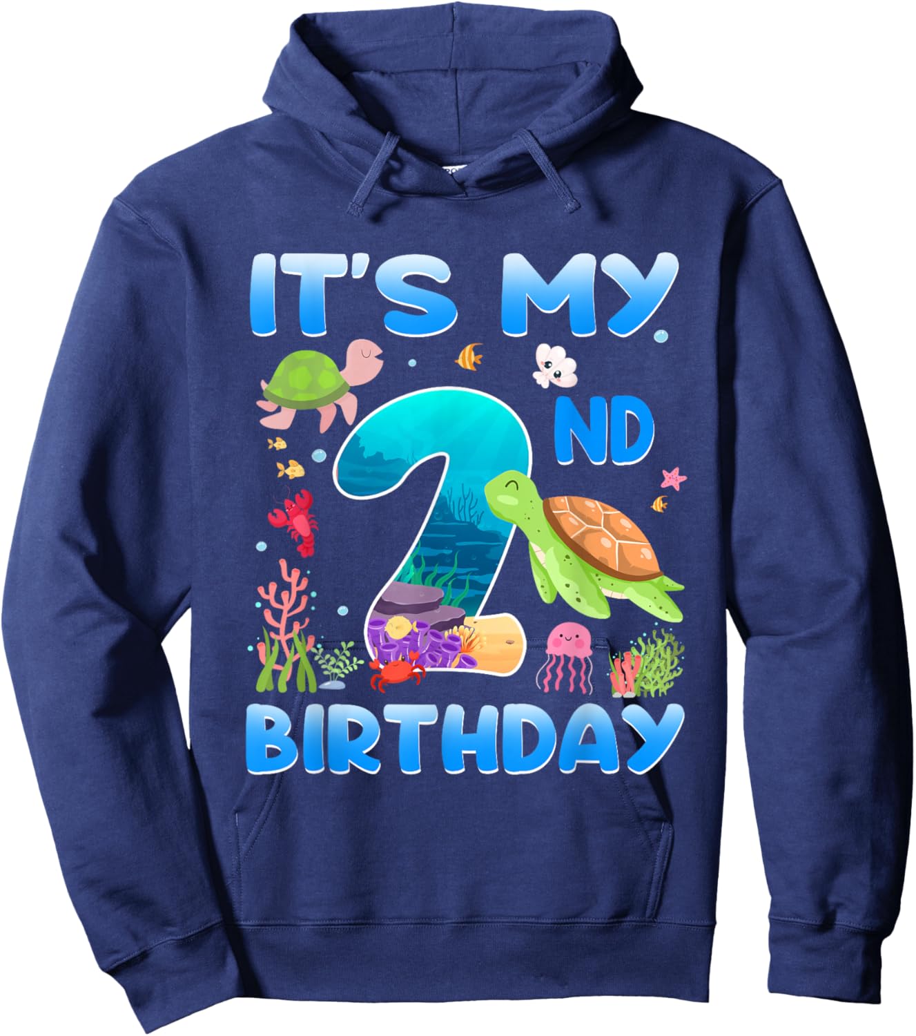 2 Year Old Girls Boys 2nd Birthday Sea Turtle Themed