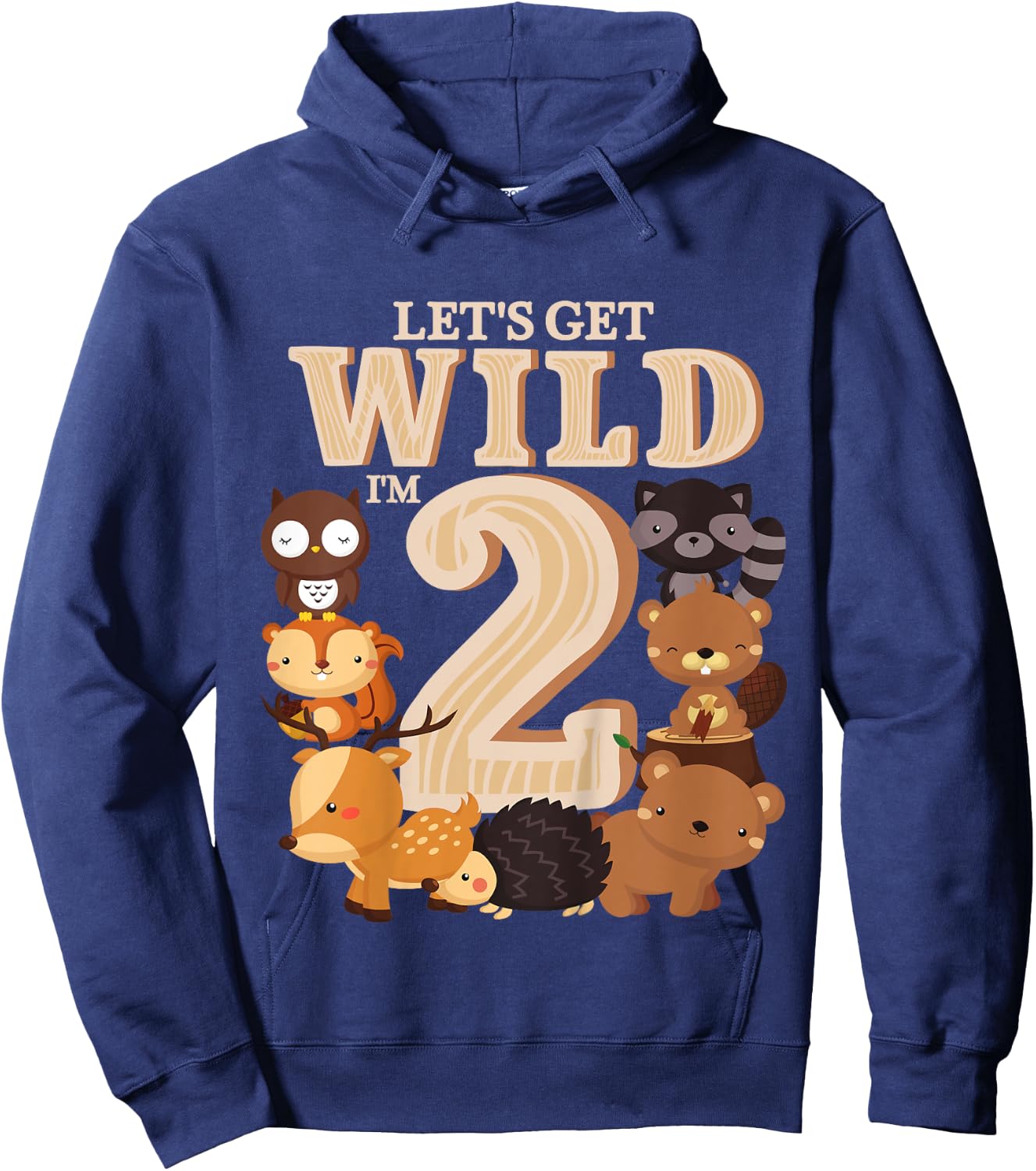 2 Year Old Woodland Animals Birthday Wild Forest 2nd Gift