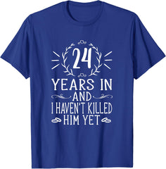 24th Wedding Anniversary Shirts - 24 Years Marriage