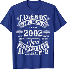 23rd Birthday 23 Years Old Vintage Legends Born In 2002