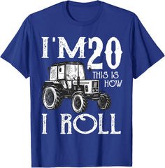 20th Birthday Tractor Farmer Rancher Funny 20 years old gift