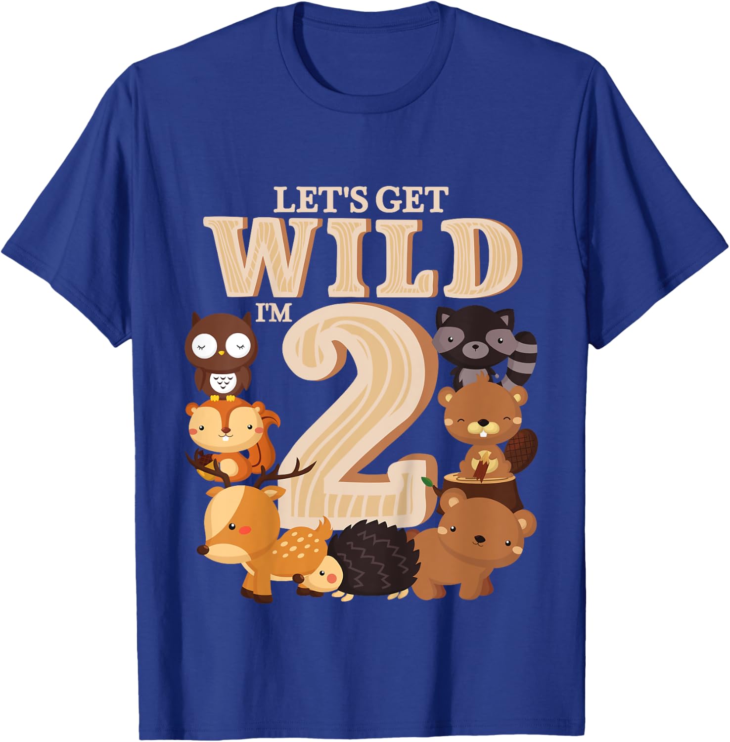 2 Year Old Woodland Animals Birthday Wild Forest 2nd Gift