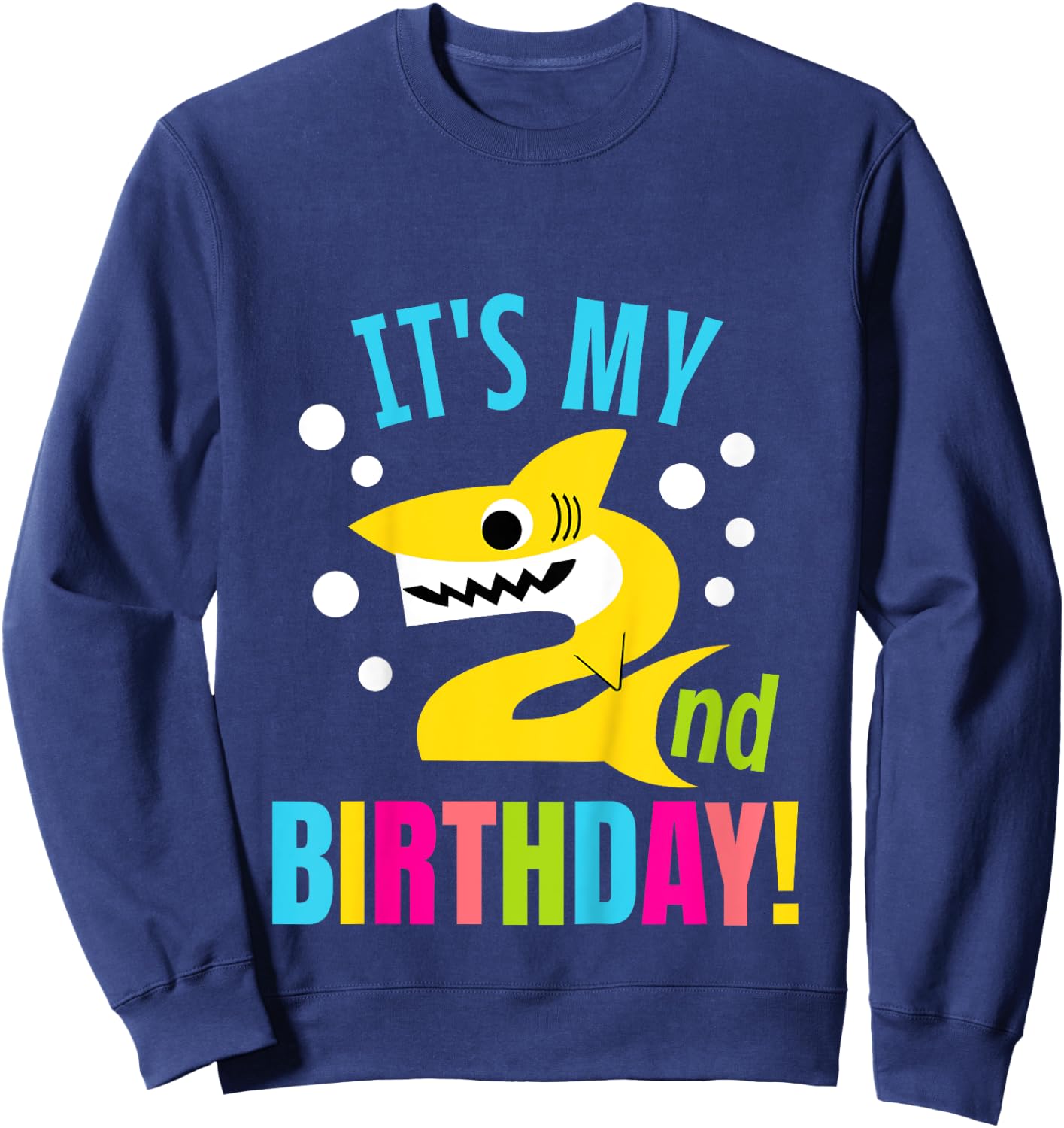 2 Year Old 2nd Shark Party Birthday Baby Gift Girls And Boys