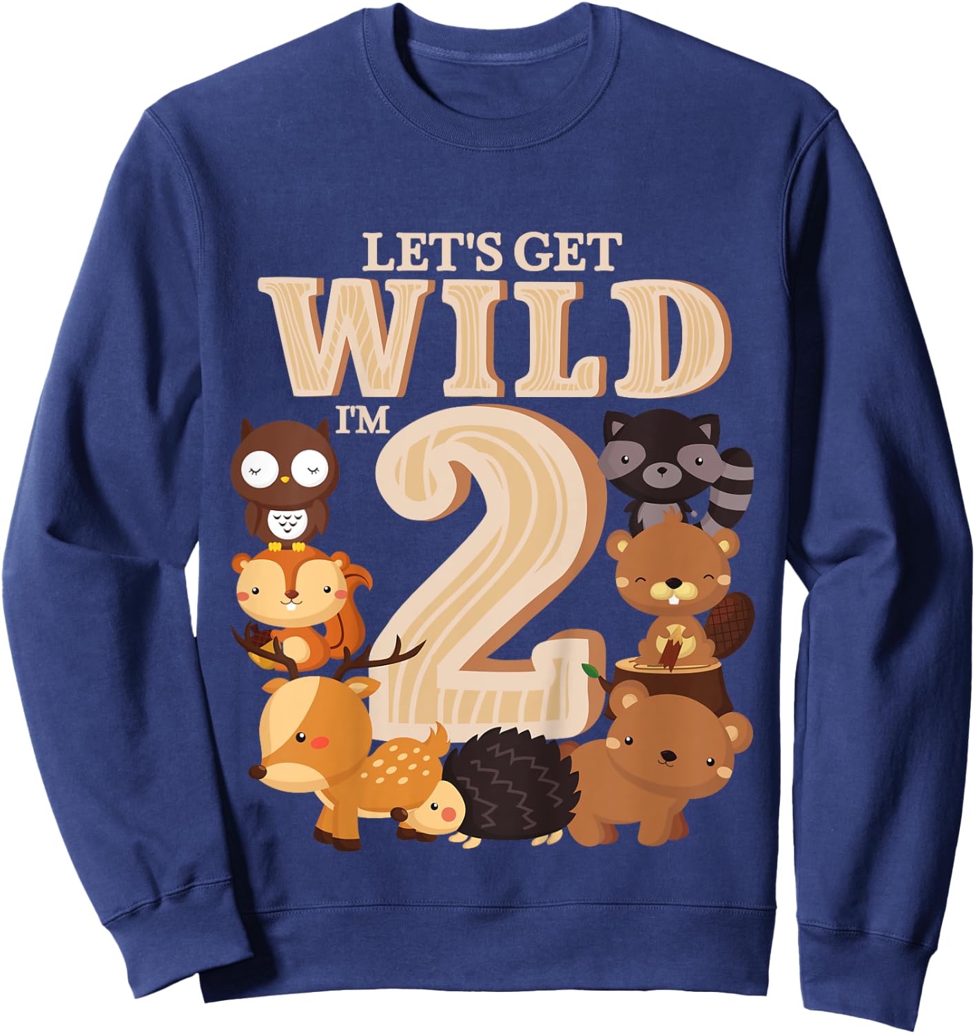 2 Year Old Woodland Animals Birthday Wild Forest 2nd Gift