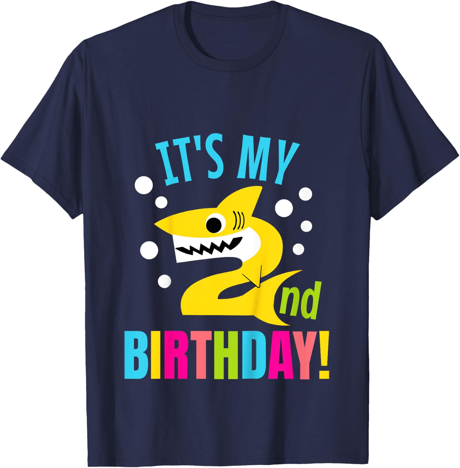 2 Year Old 2nd Shark Party Birthday Baby Gift Girls And Boys