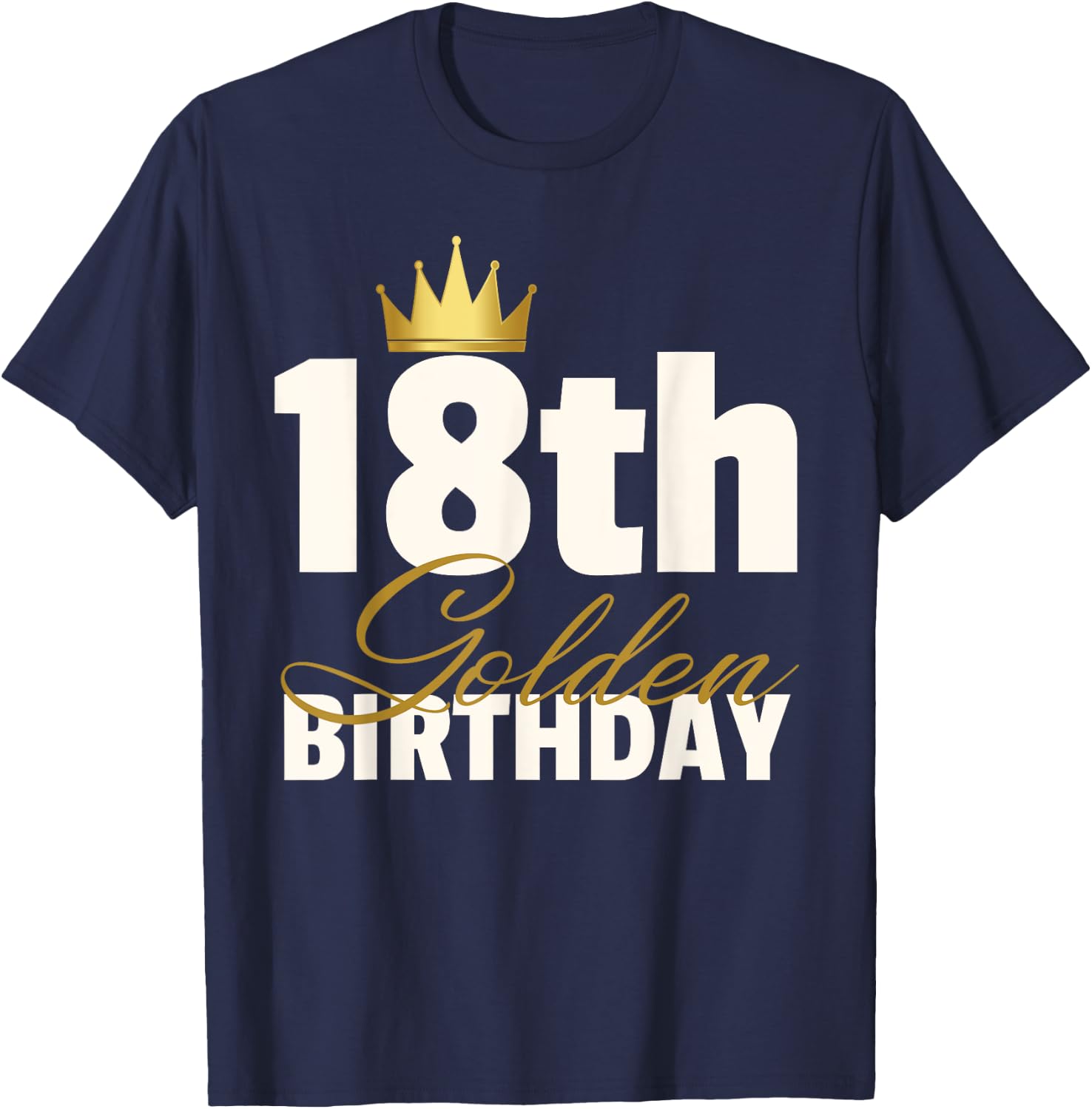 18th Golden Birthday Year Age Crown