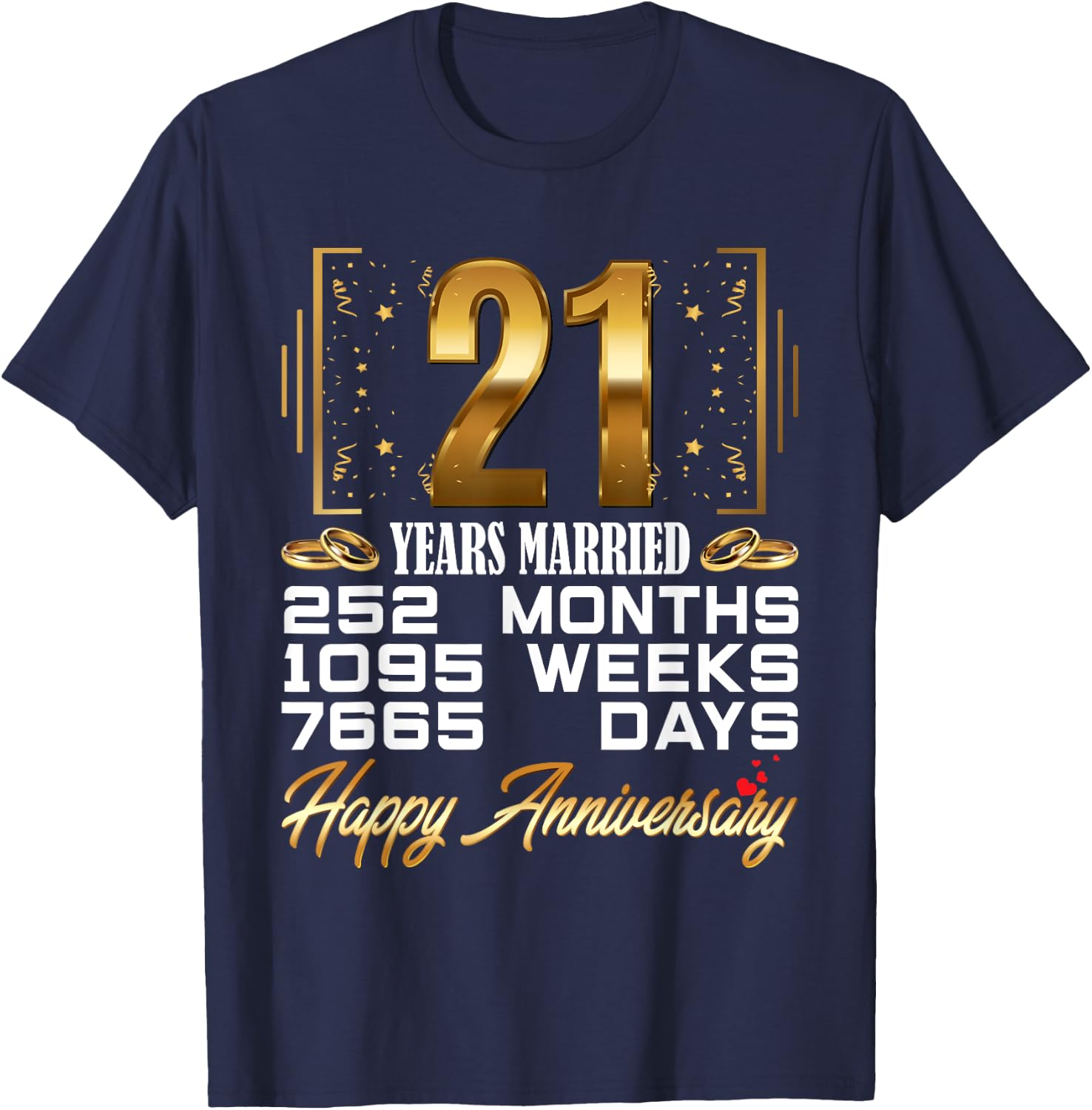 21 Years Married - Funny 21st Wedding Anniversary