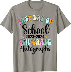 2024 Last Day of School Autograph 6th Grade Graduation Party