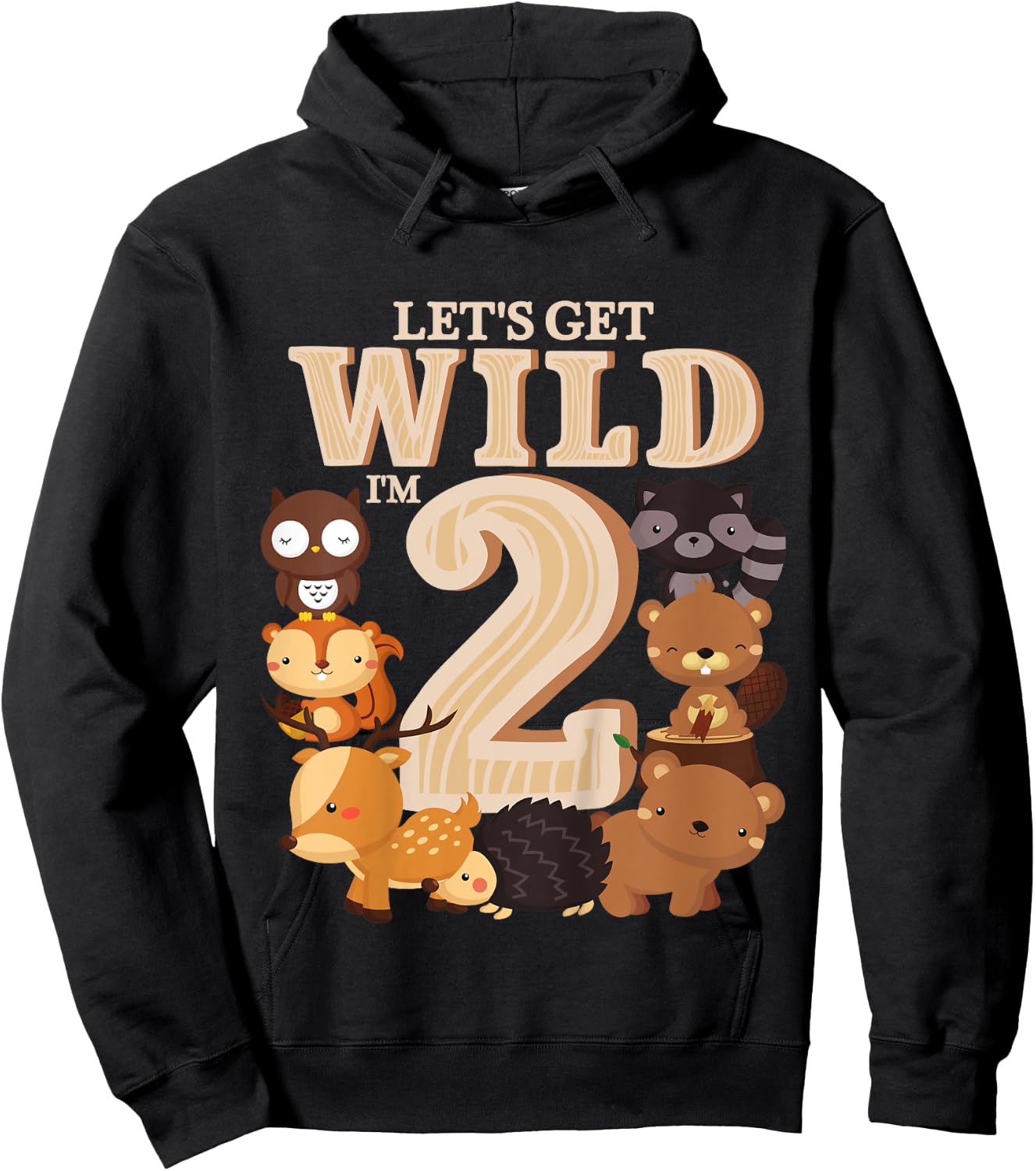 2 Year Old Woodland Animals Birthday Wild Forest 2nd Gift