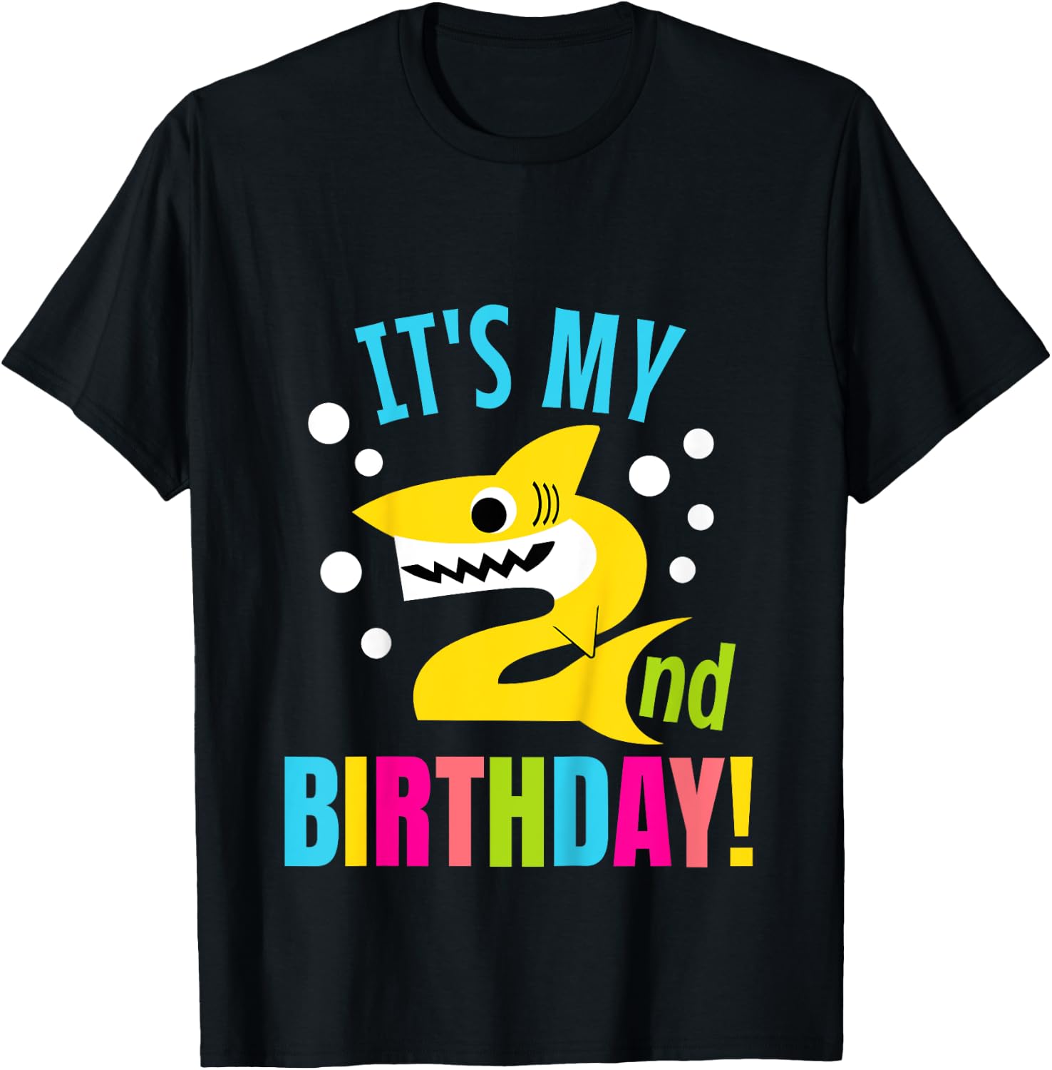 2 Year Old 2nd Shark Party Birthday Baby Gift Girls And Boys