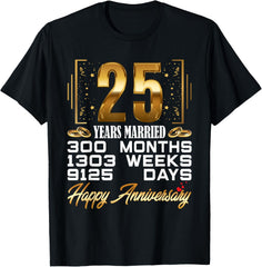 25 Years Married - Funny 25th Wedding Anniversary