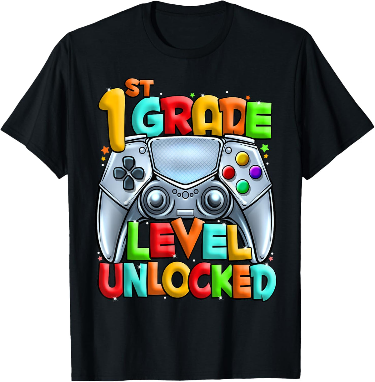 1st Grade Level Unlocked Video Gamer Back to School Kids