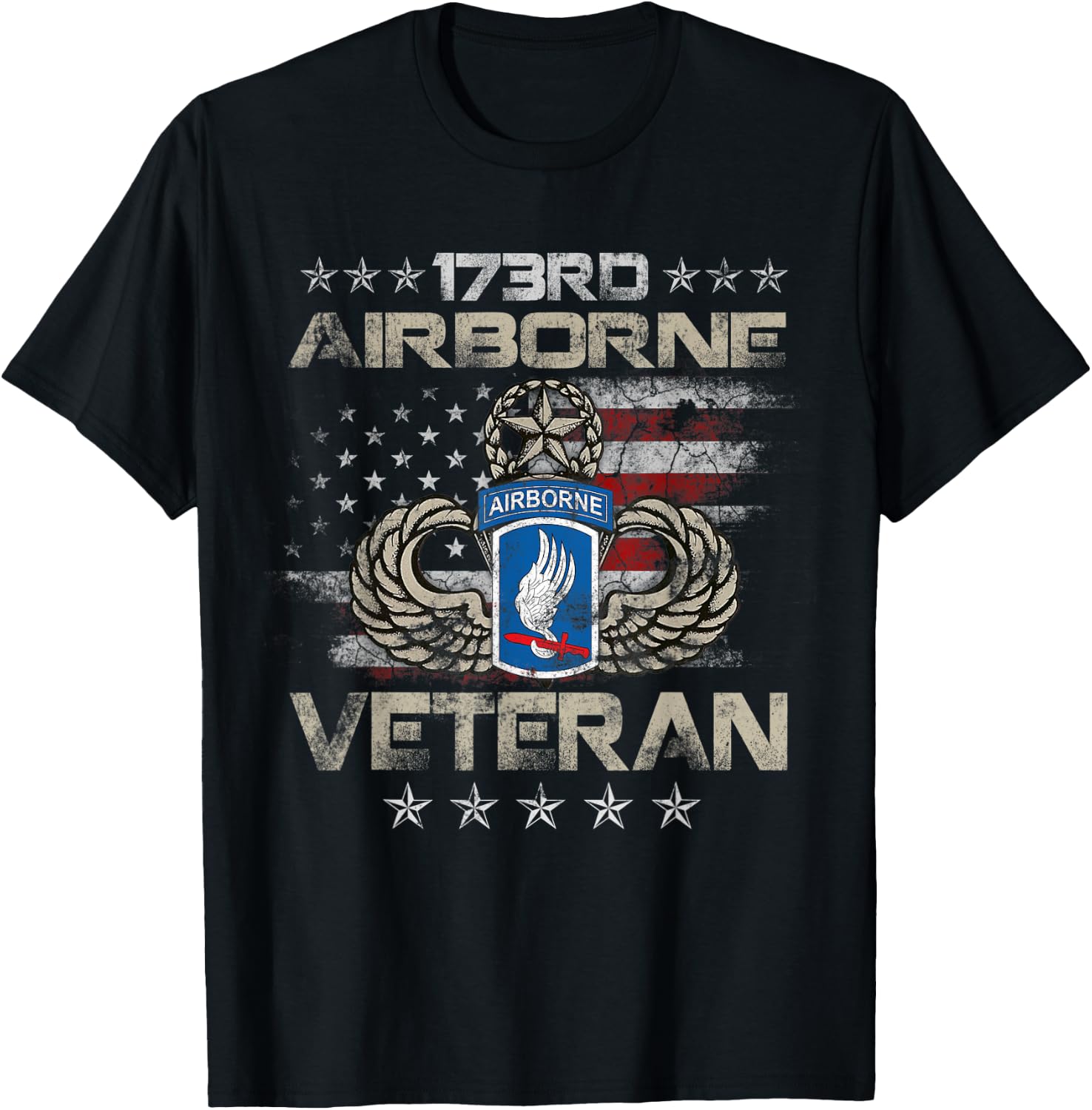173rd Airborne Brigade Veteran U.S Flag Airborne Paratrooper